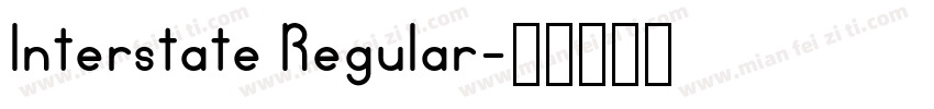 lnterstate Regular字体转换